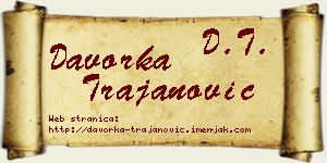 Davorka Trajanović vizit kartica
